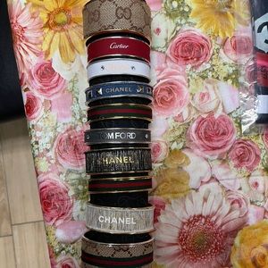 up-cycled ribbon bracelets
